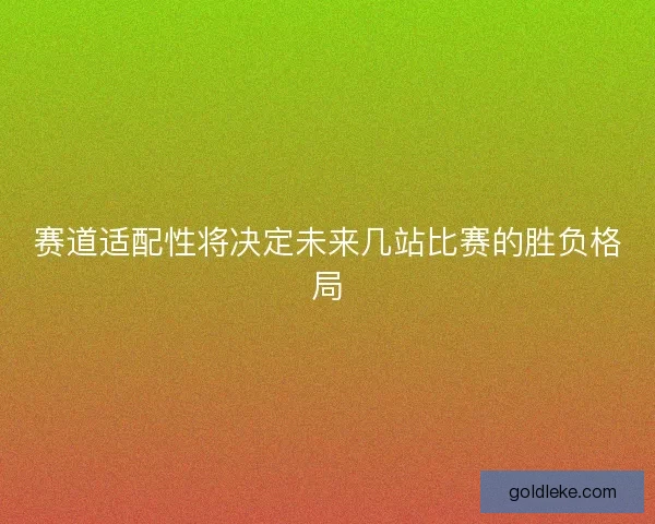 赛道适配性将决定未来几站比赛的胜负格局